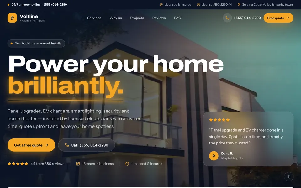 Voltline local business template